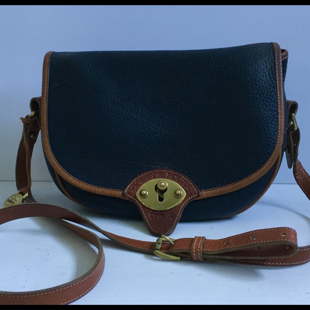 Vintage Dooney & Bourke Saddle Cross body Bag